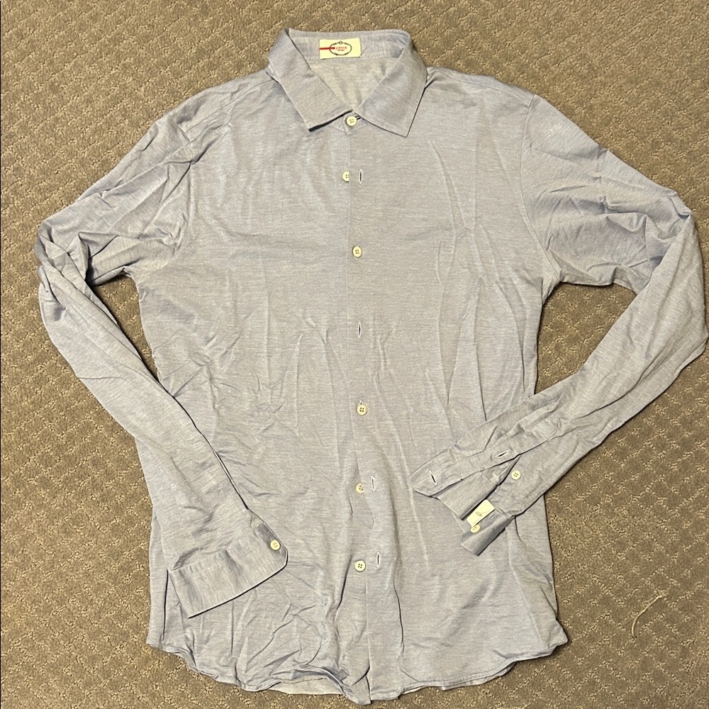 Prada sz L light blue button down shirt men’s